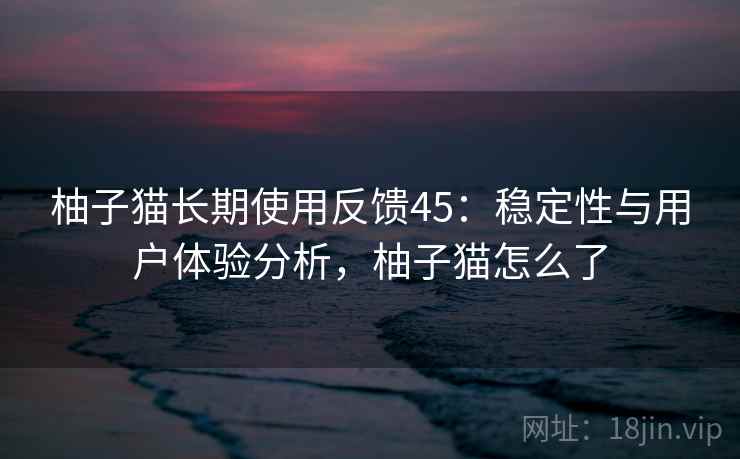 柚子猫长期使用反馈45：稳定性与用户体验分析，柚子猫怎么了