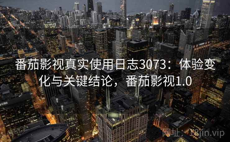 番茄影视真实使用日志3073：体验变化与关键结论，番茄影视1.0